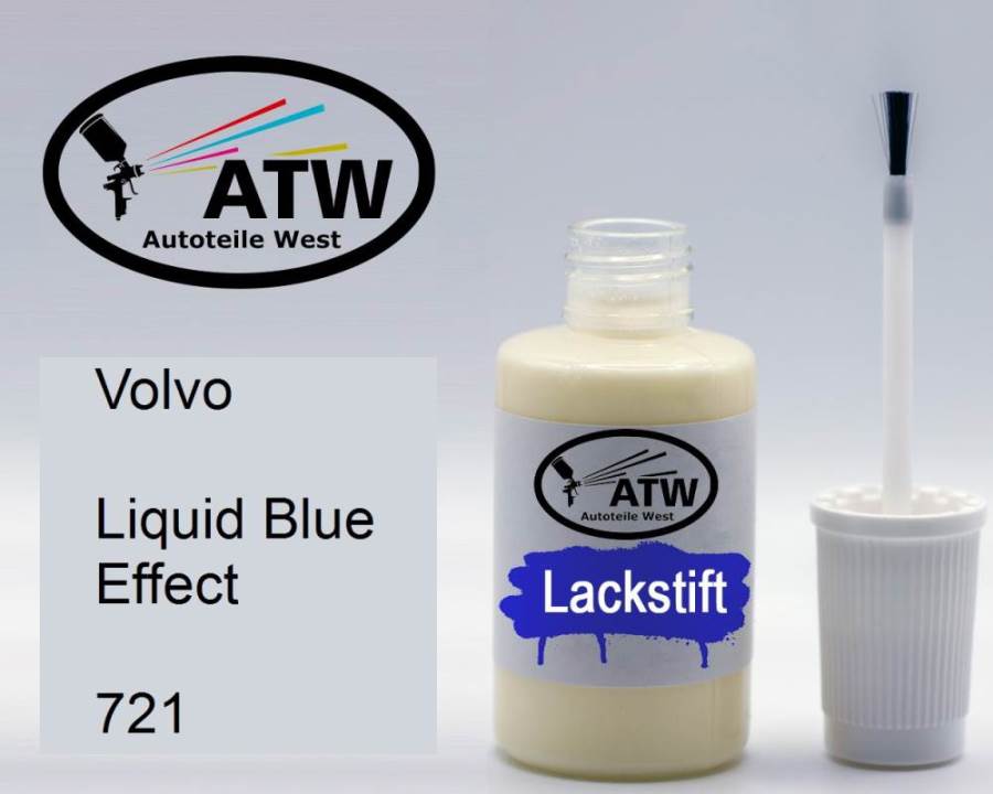 Volvo, Liquid Blue Effect, 721: 20ml Lackstift, von ATW Autoteile West.